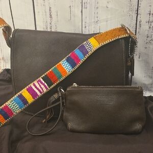 Coach Vintage Saddle Flap Mahogany Set #9332